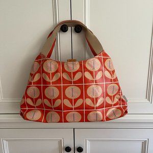Orla Kiely Canvas Coated Shoulder Bag